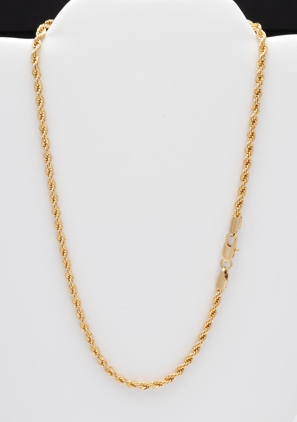 4mm French Rope Choose GLD(Gold) or RD(Rhodium) when selecting size below