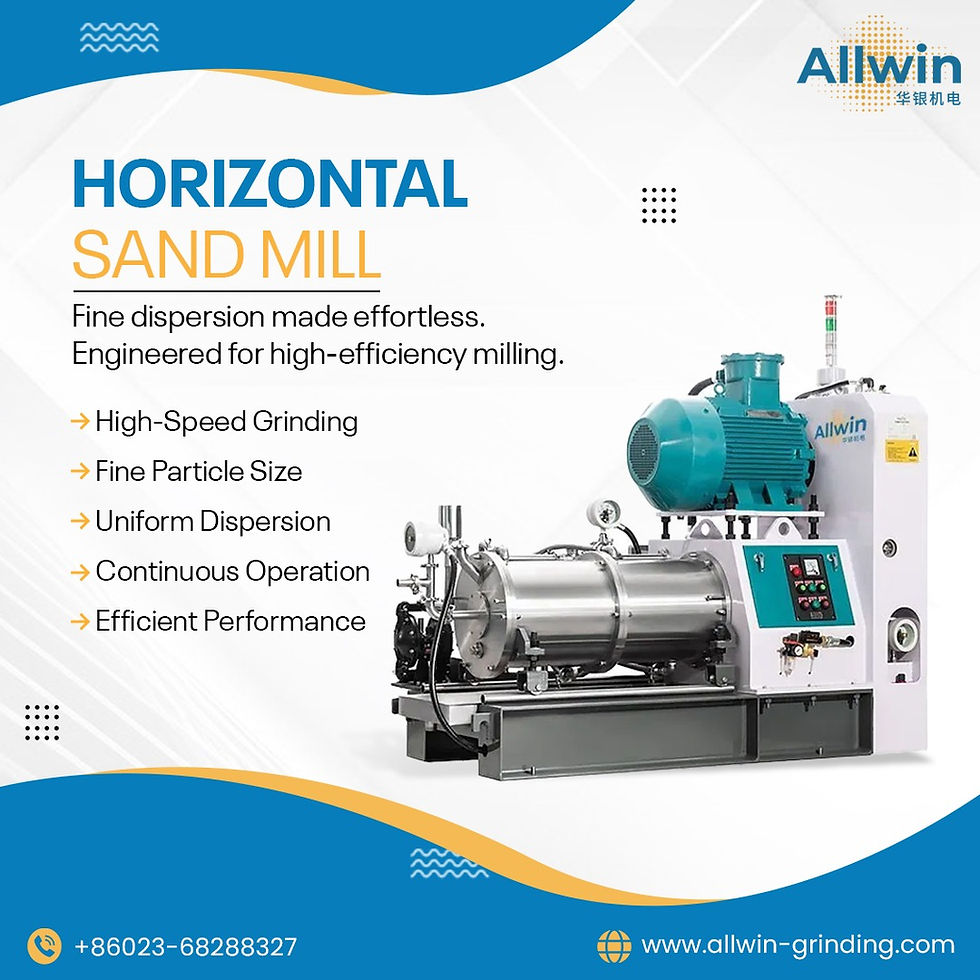 The Evolution of Fine Grinding: Innovations in the Horizontal Sand Mill and Wet Bead Mill