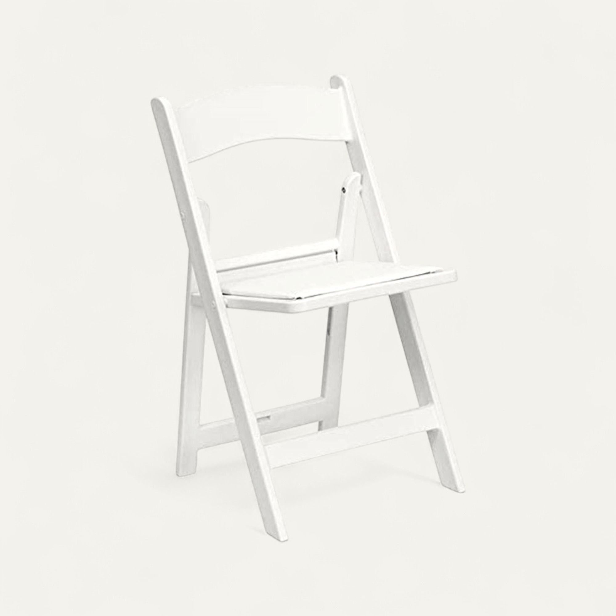 White Foldable Resin Chair