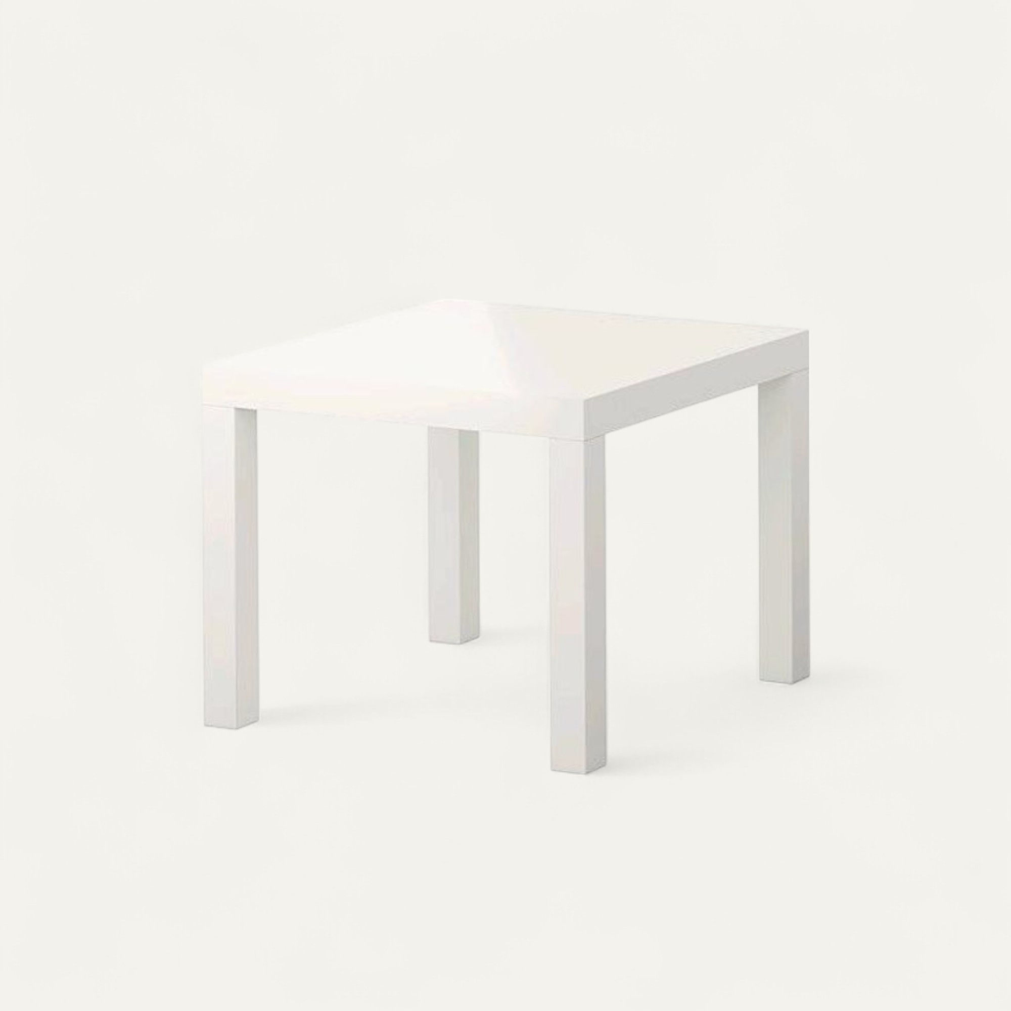 White Wood Side Table