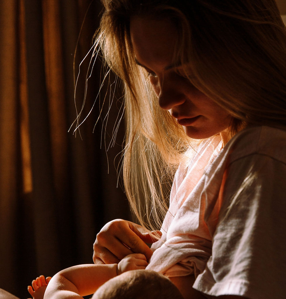 Mother breastfeeding her baby