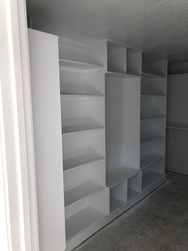 Master Closet Cubbies & Shelves