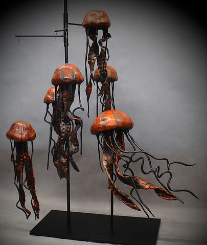 GYOGUN MEDUSAS - Banc de méduses - Sculpture en grès - Sculptures marines