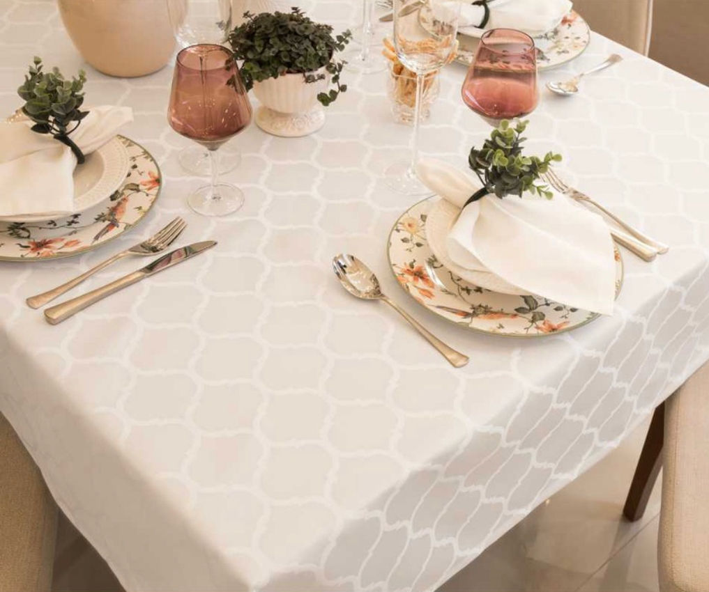 Toalha de mesa pérola impermeável-judaica