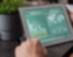 closeup-entrepreneur-holding-tablet-computer-with-marketing-statistics-screen-multiethnic-