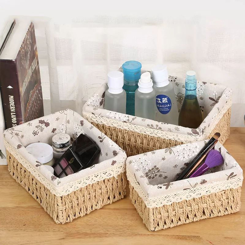 Thumbnail: Rattan Rectangle Storage Baskets