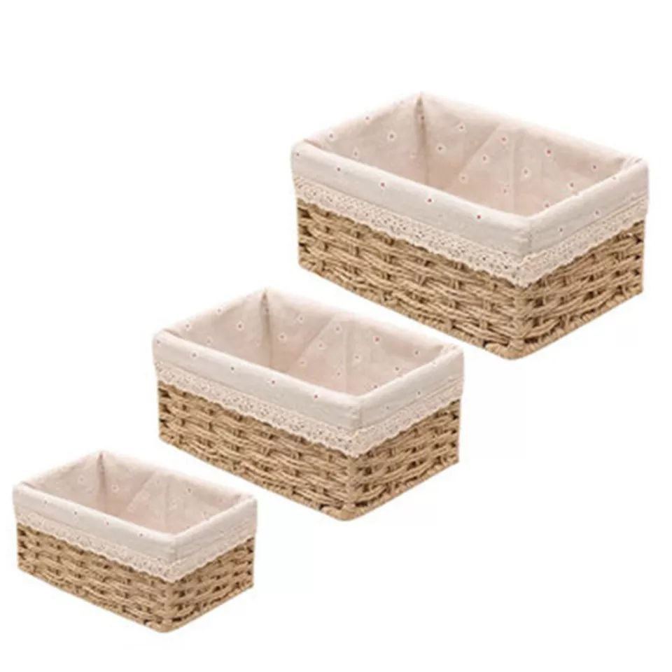Thumbnail: Rattan Rectangle Storage Baskets