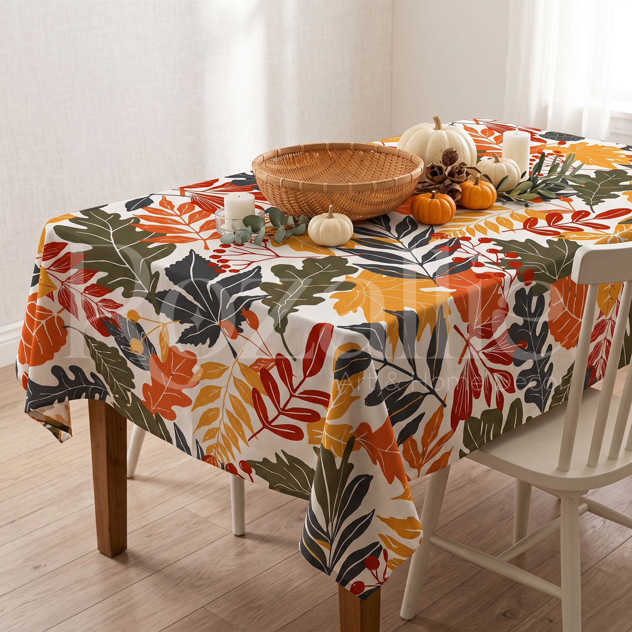Fallen Leaves 107 Table Cover