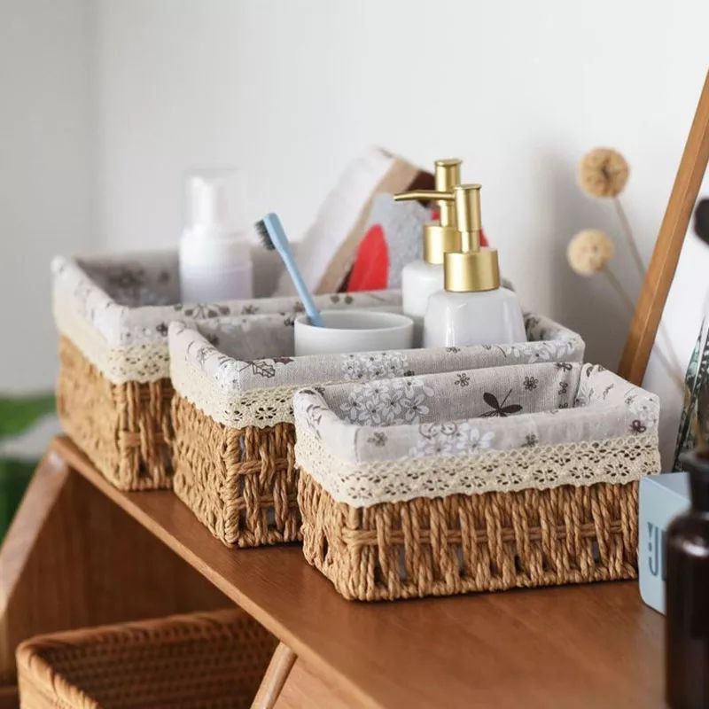 Thumbnail: Rattan Rectangle Storage Baskets