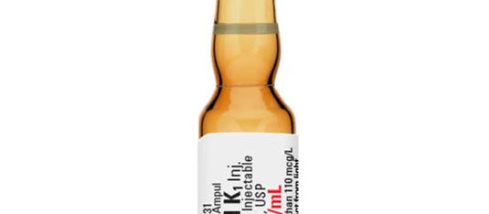 a vial of vitamin K