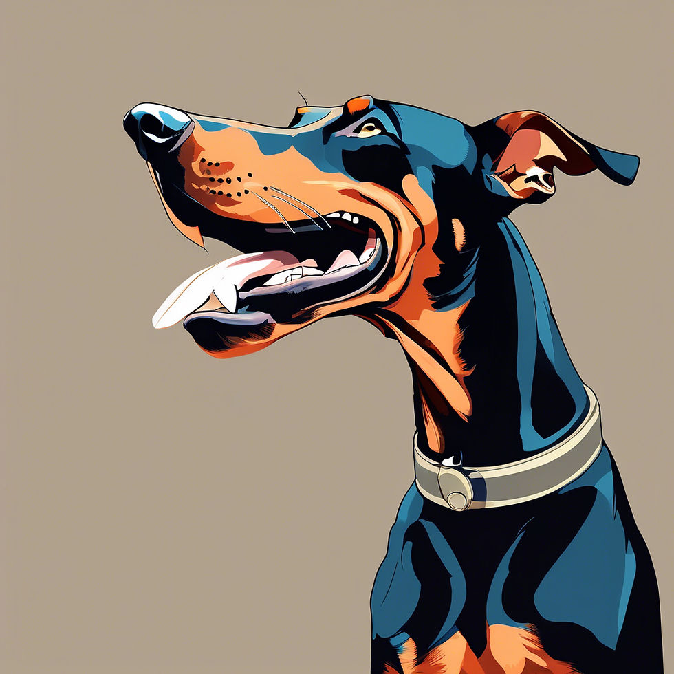 A dobermann singing.jpg