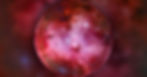 Vibrant pink-red cosmic bubble filled with stars and nebulae, evoking wonder and mystery