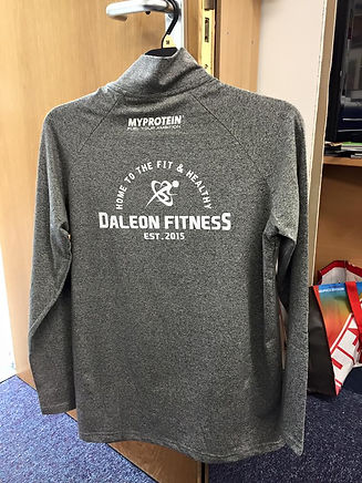 Gray athletic garment with logo