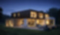 modern home with large glass frontage