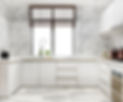 White kitchen with wooden features