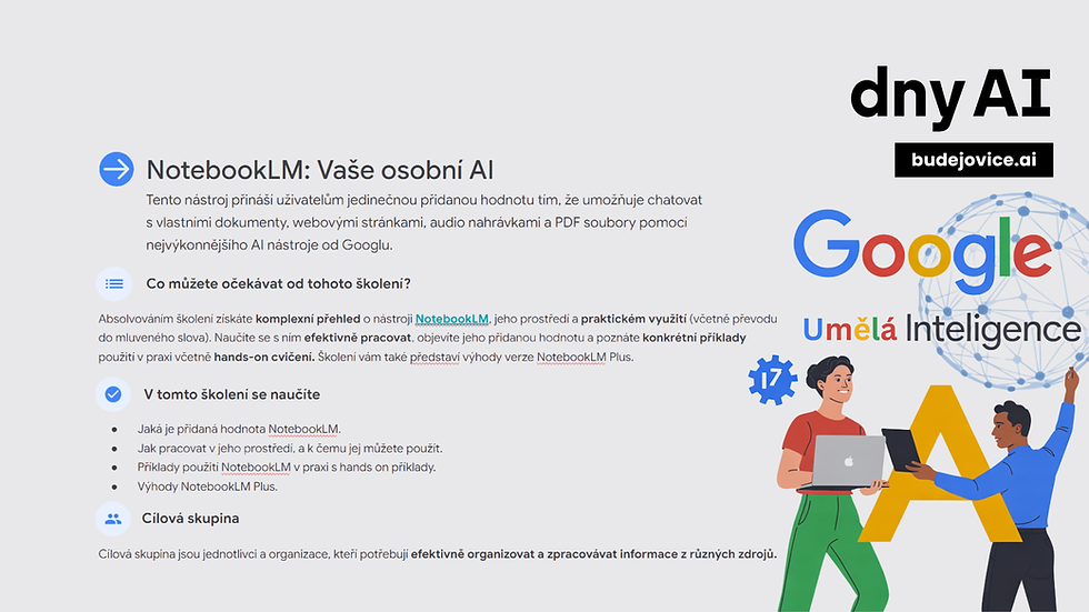 Google Garáž: NotebookLM (ZDARMA)