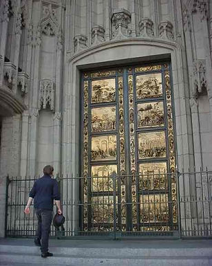 Perry Lake exploring Grace Cathedral in San Francisco