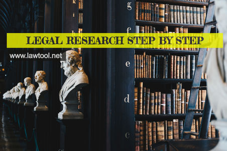 LEGAL RESEARCH STEP BY STEP