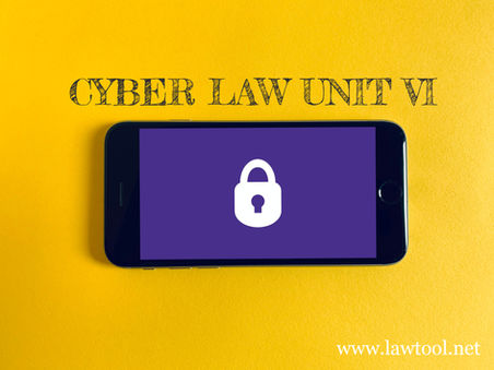 CYBER LAW UNIT VI