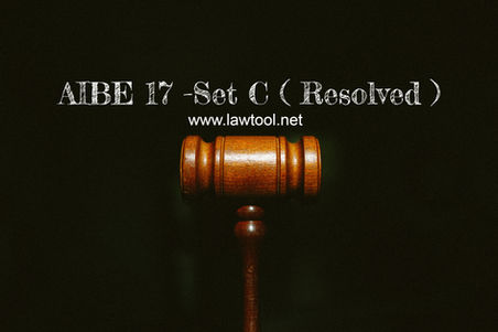 AIBE 17 -set C ( Solved )