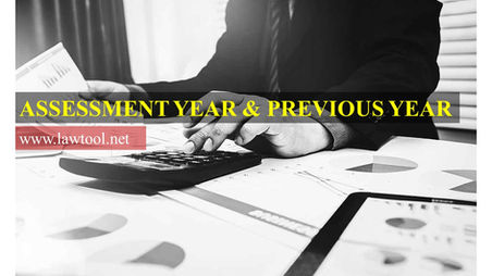 Assessment Year & Previous year