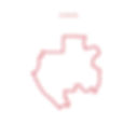 contour en rouge de la carte du Gabon