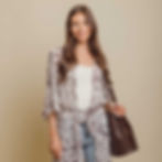 Thumbnail: Blake Shoulder Bag -Chocolate Croc