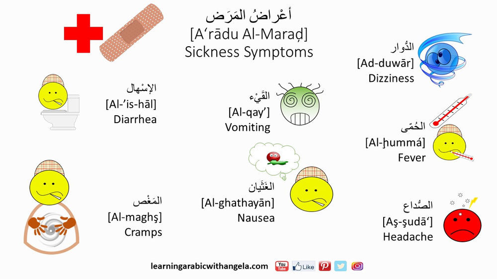 "At the Doctor's" Vocabulary and Phrases in Arabic