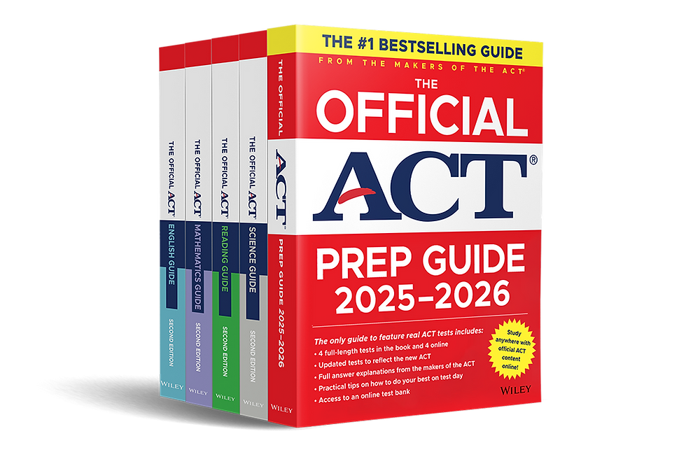 Official ACT Test Prep Guide to enhance your studying!