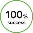 100% success