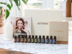 dōTERRA Ölflaschen, Diffusor und Broschüre
