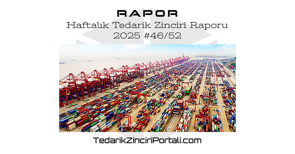 Haftalık Tedarik Zinciri Raporu: 2025 #46/52 (10.11 ... 16.11)