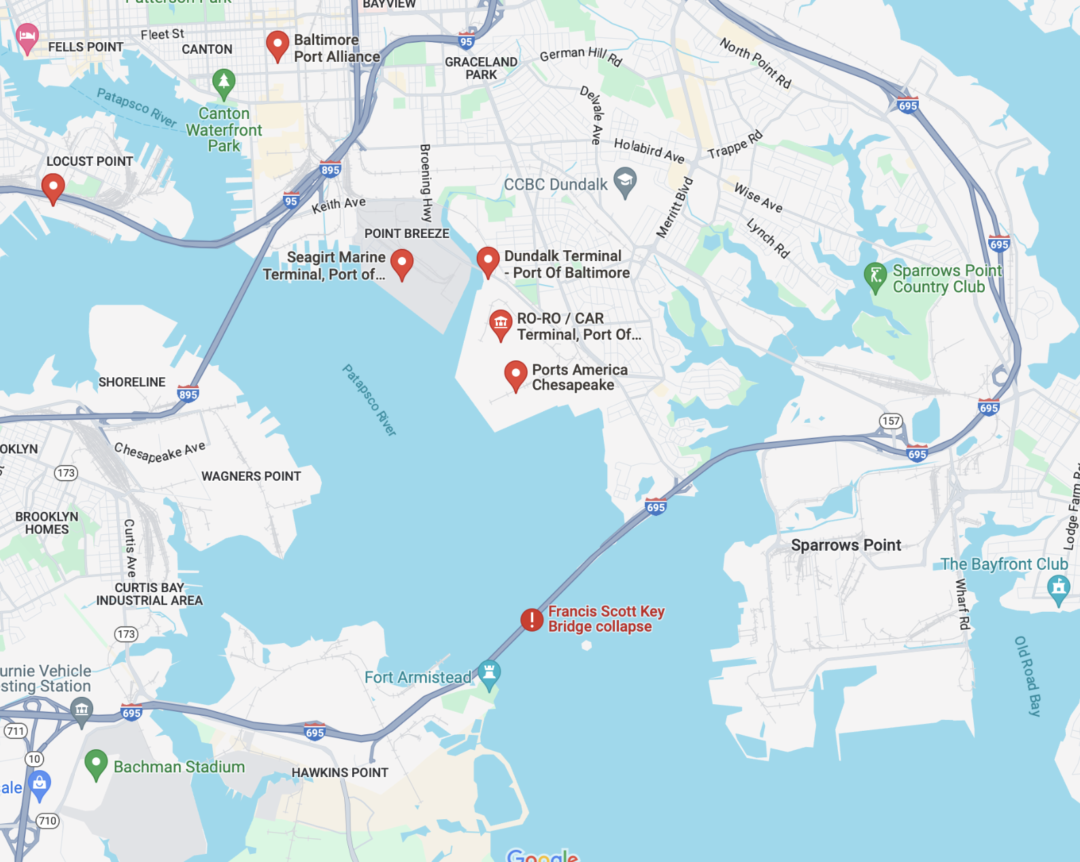 Baltimore Limanı'ndaki Köprü Çökmesi Tedarik Zincirinde Dalgalanmalara Neden Oluyor