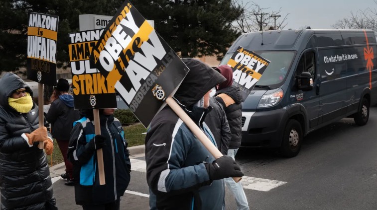 Amazon’da Tatil Sezonu Öncesi Grev Gerginliği