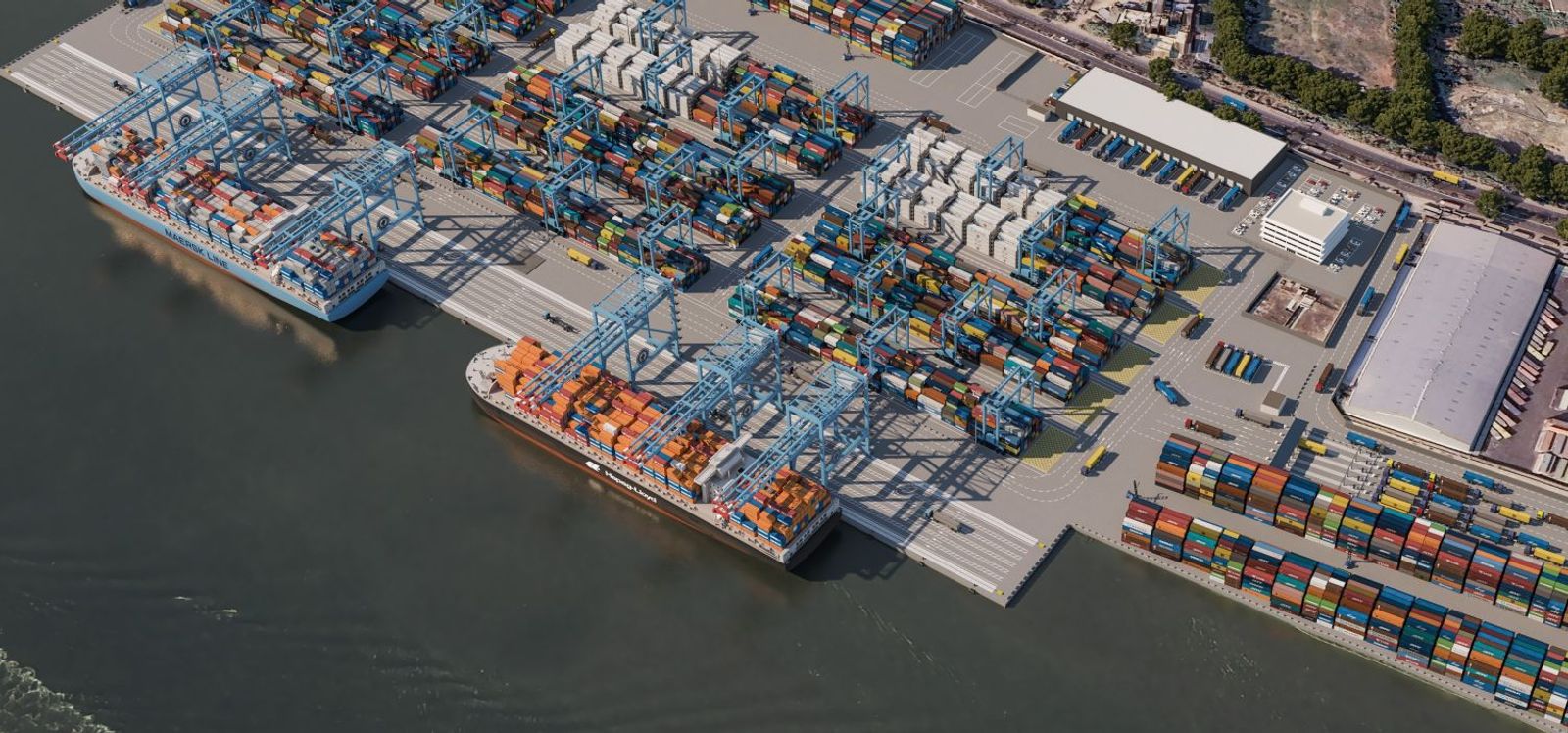 APM Terminals, Bangladeş'in ana kapısı olan Chittagong Limanı’nda 550 milyon dolarlık Laldia Container Terminali inşa edecek. 2030’da açılması planlanan terminal, ülkenin en derin ve en modern konteyner tesisi olacak ve 30 yıllık imtiyaz kapsamında APMT tarafından işletilecek.