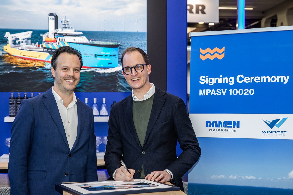 Damen Shipyards Group ve Windcat’in offshore enerji projeleri için geliştirdiği yeni Innovation Series MP-ASV gemilerinin özellikleri, teknolojik yenilikleri ve sektörel etkisini özetleyen detaylı açıklama