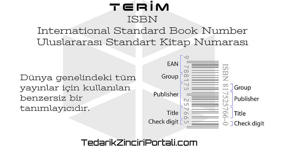ISBN - International Standard Book Number / Uluslararası Standart Kitap Numarası