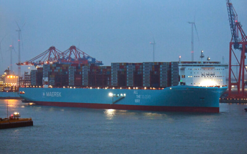 Methanolle Çalışan İlk Konteyner Gemisi ‘Ane Maersk’, Hamburg'a Uğradı