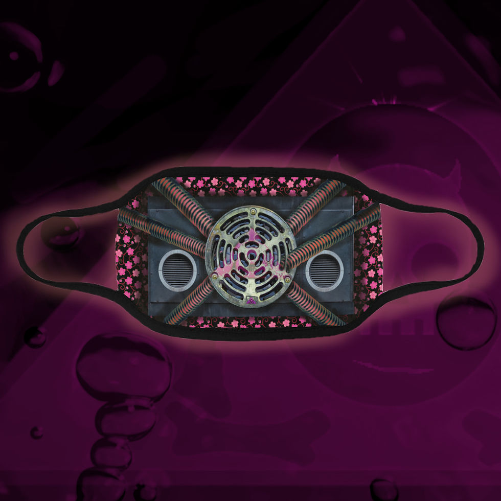 Adult Child Infant Floral Mad Max Respirator Design Designer Face Mask Protection from The Lowest of Low steampunk sardonic