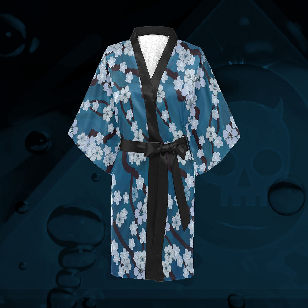 Thumbnail: The Lowest of Low Sakura Breeze Kimono 2020 robe dressing gown cover up wrap dress haori cosplay loungewear Night Blossoms