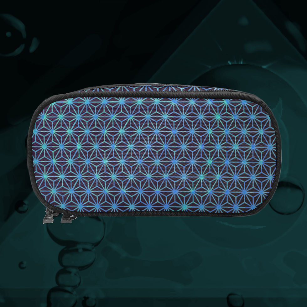 Thumbnail: The Lowest of Low Japanese Stars Art Supplies Pencil Case Makeup Brushes Travel Toiletries zipper bag cool
