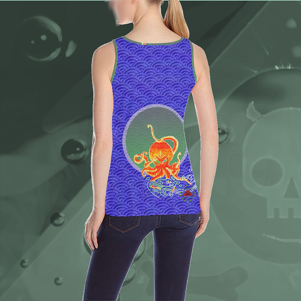 Japanese Angry Octopus Tank, back.