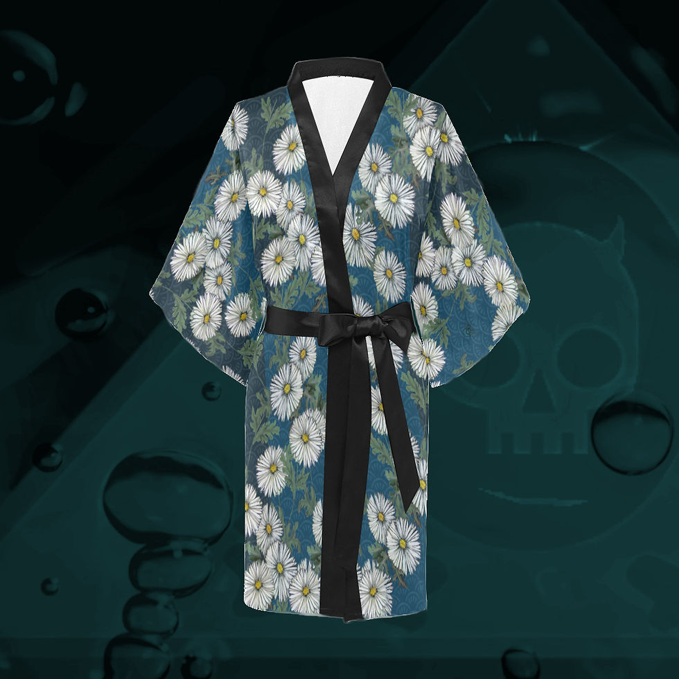 Thumbnail: Daisies Kimono (5 colours) floral design by The Lowest of Low