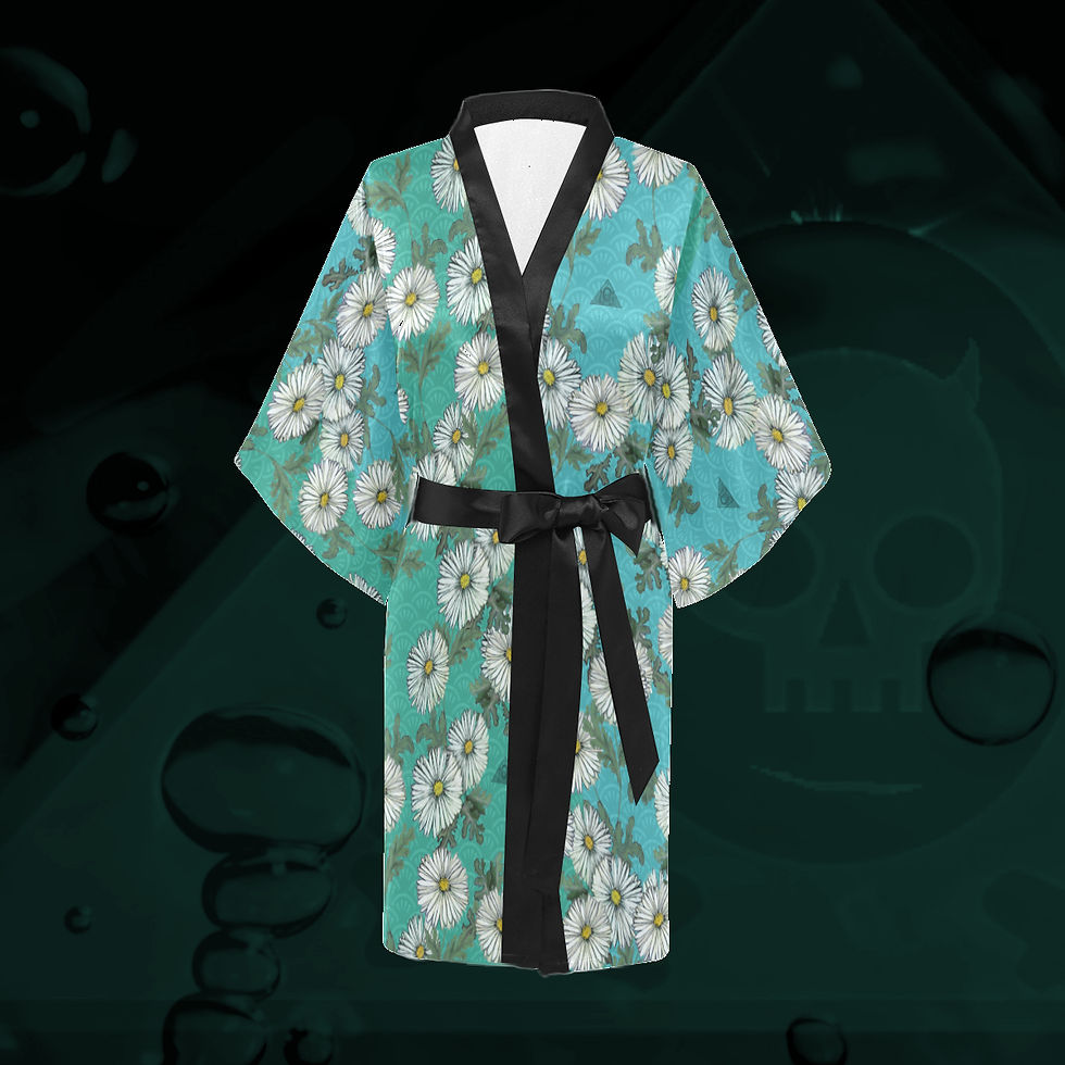 Thumbnail: Daisies Kimono (5 colours) floral design by The Lowest of Low