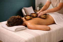 Klangtherapie-Massage mit Schalen