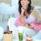 Thumbnail: Raspberry matcha cardigan colour block