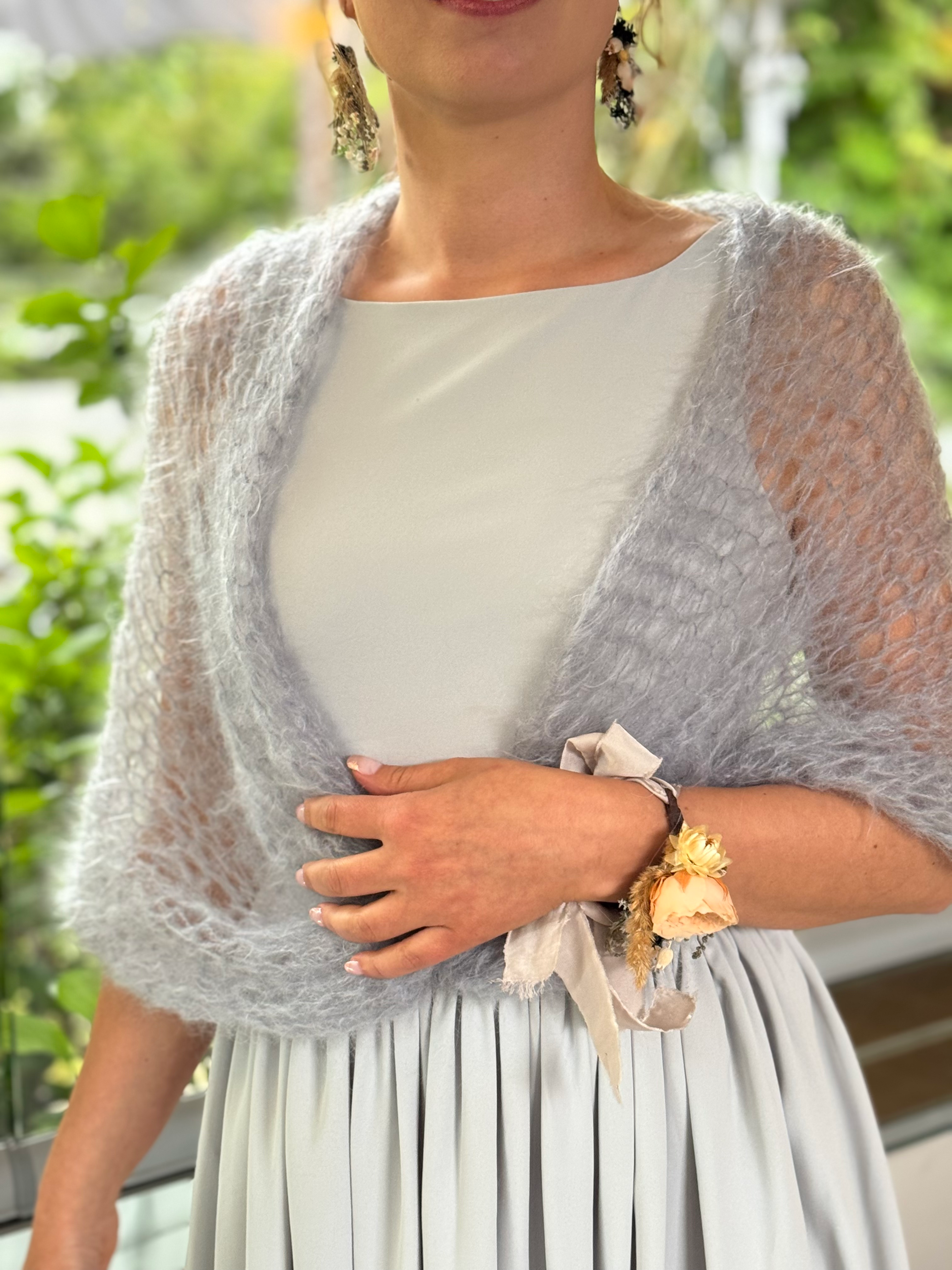 Mohair shawl for wedding, bride, bridesmaids
