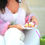 Thumbnail: Raspberry matcha cardigan colour block