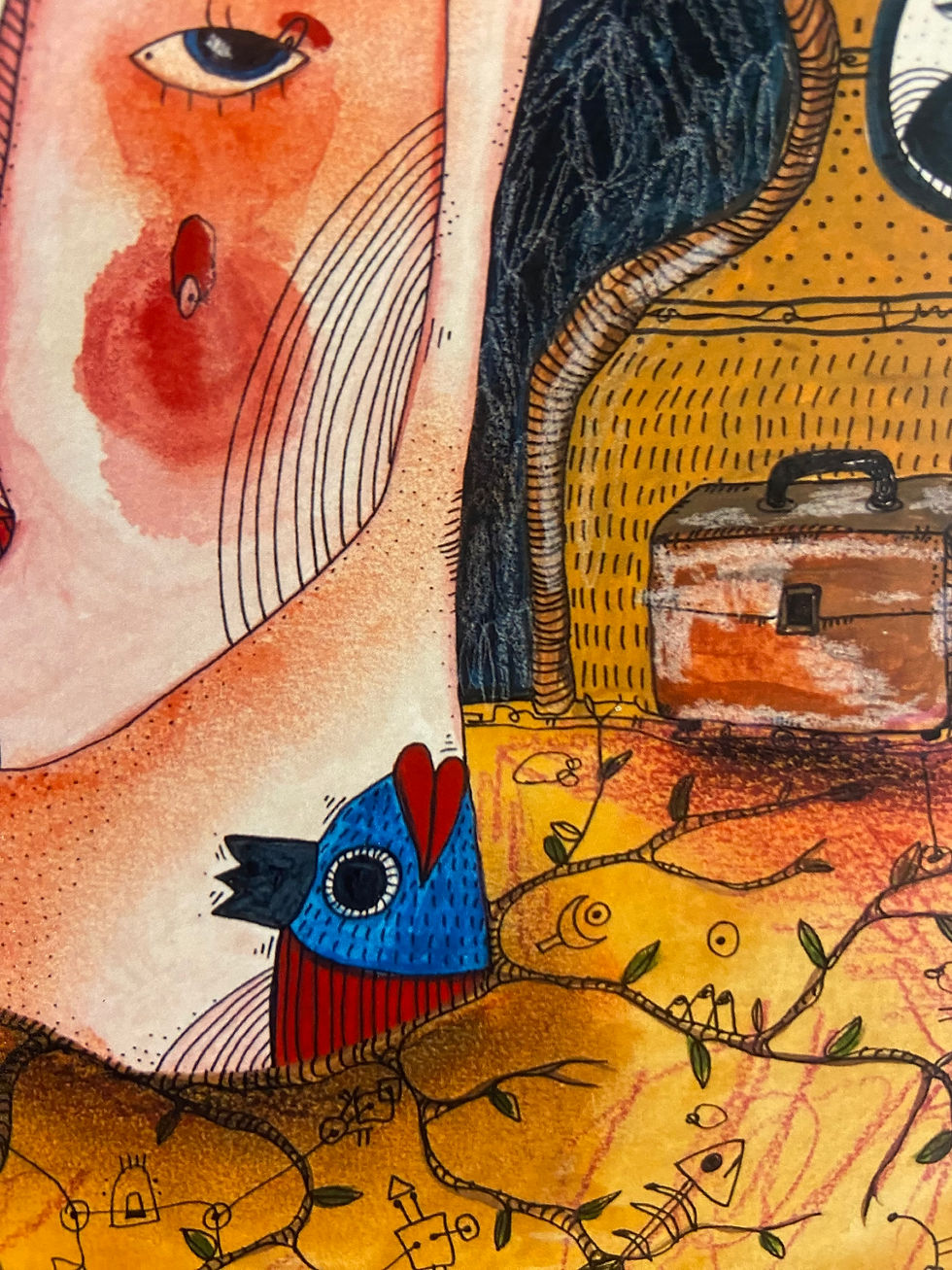 Thumbnail: Asleep Awake Art Print 5x7