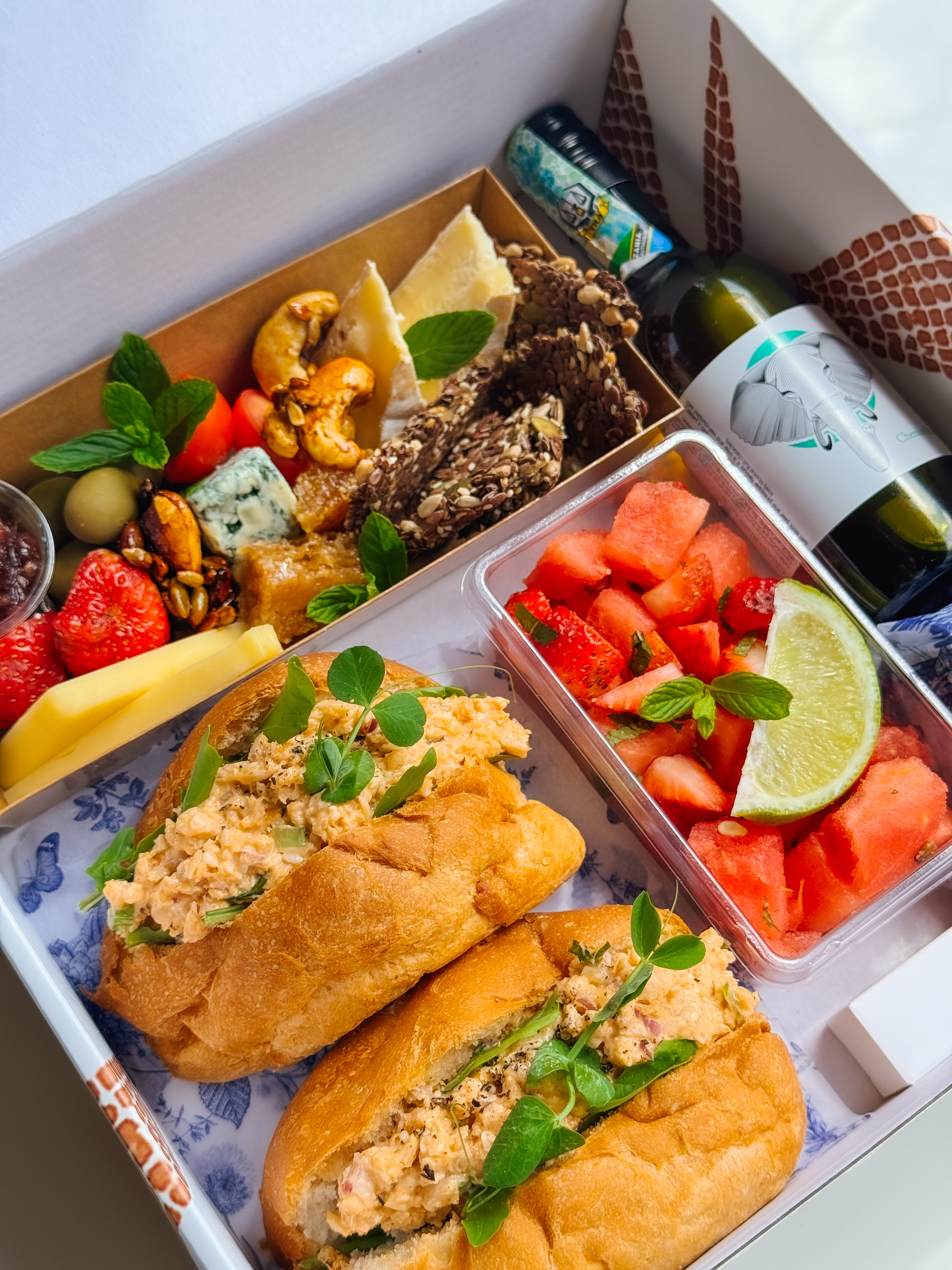 Arranged Food and Objects